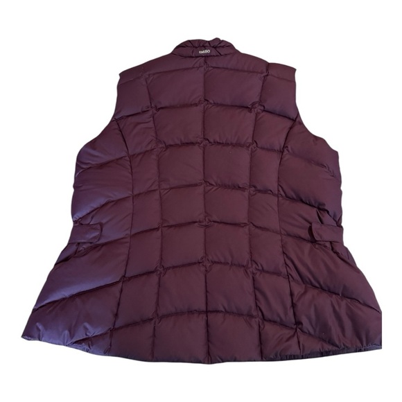 Eddie Bauer EB650 Deep Eggplant Purple Full Zip Down Fill Puffer Vest Size L - Picture 3 of 13
